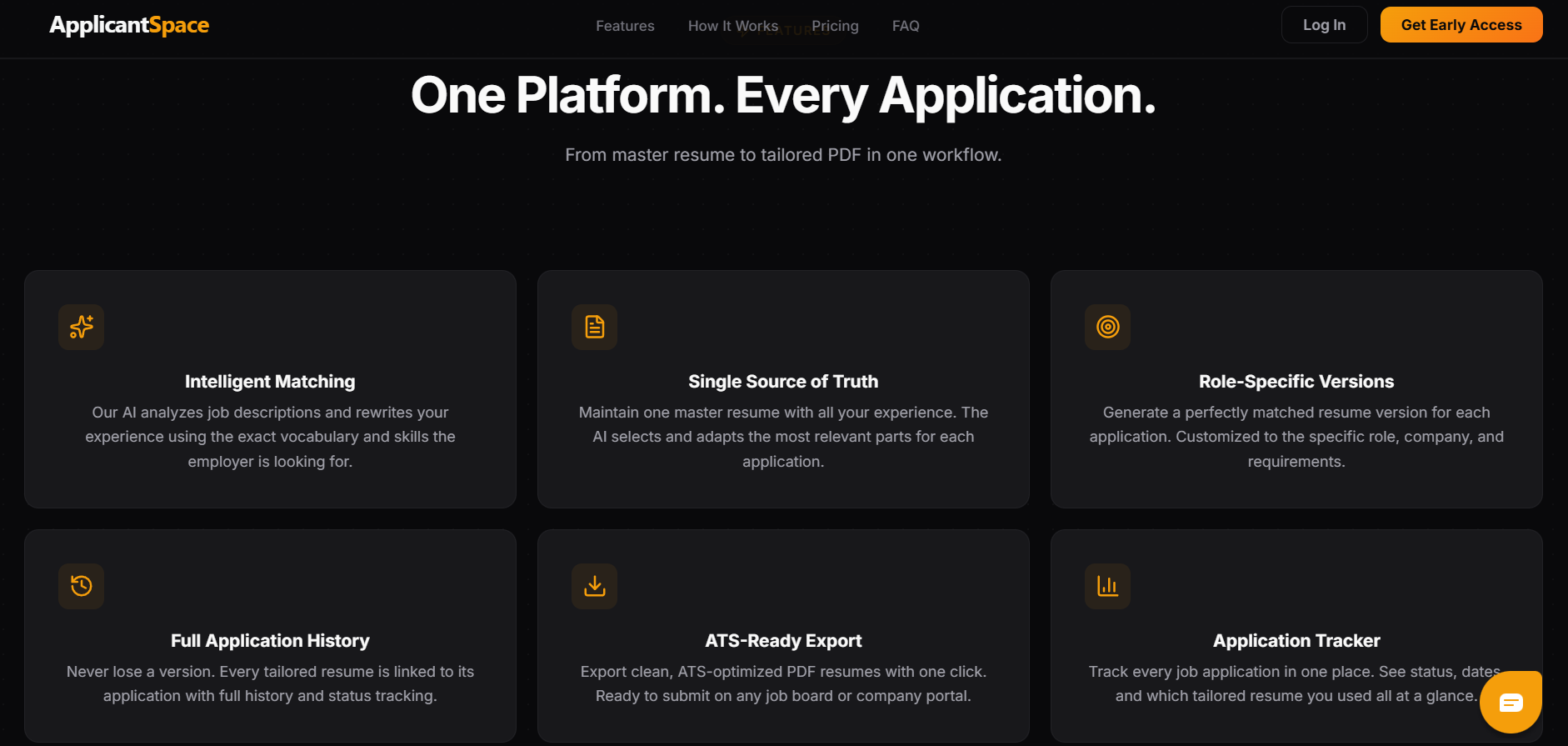 ApplicantSpace — AI Resume Tailoring Platform